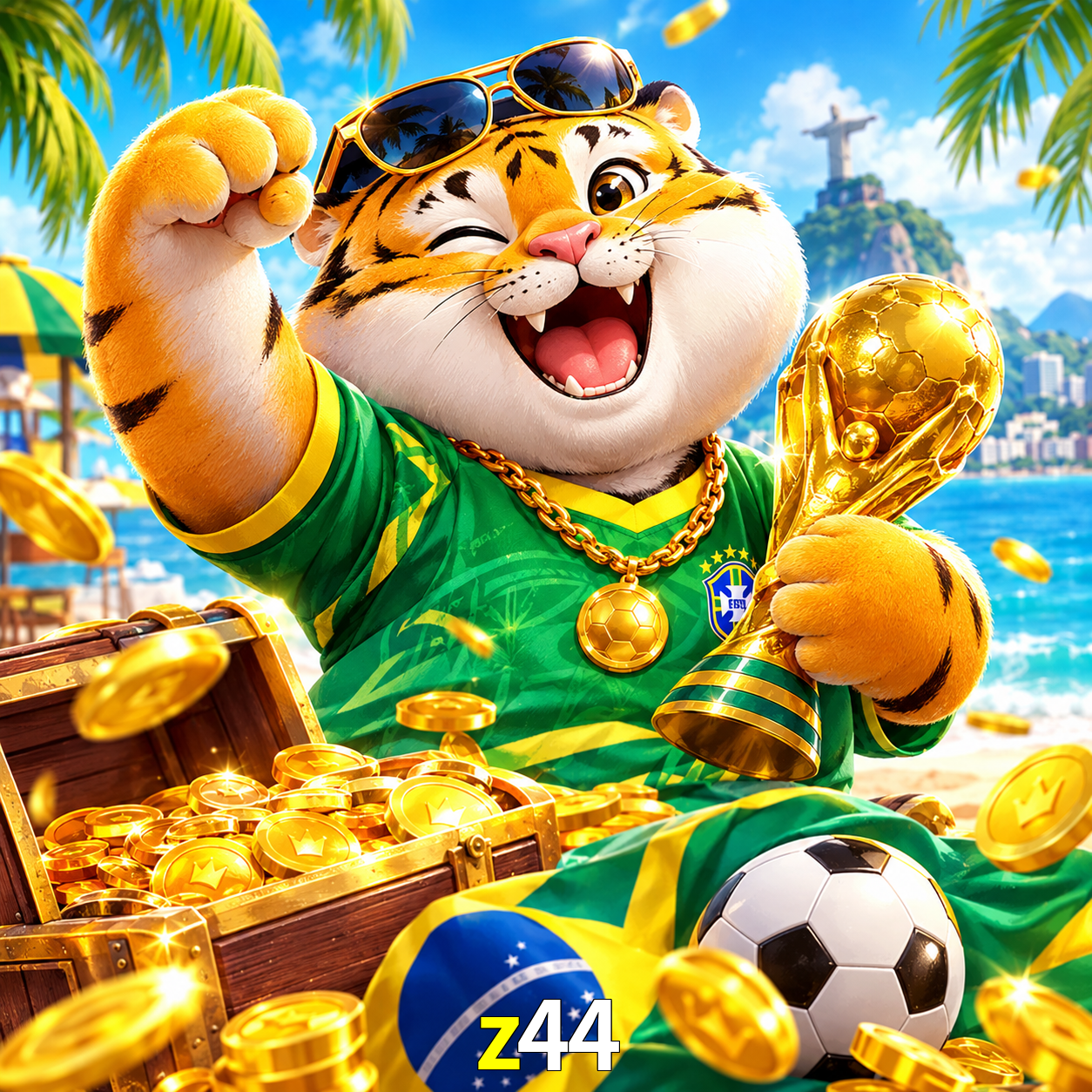 Imagem promocional da z44 mostrando a plataforma e suas vantagens
